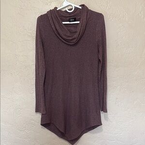 Women's Cowl Neck Sweater - Brown